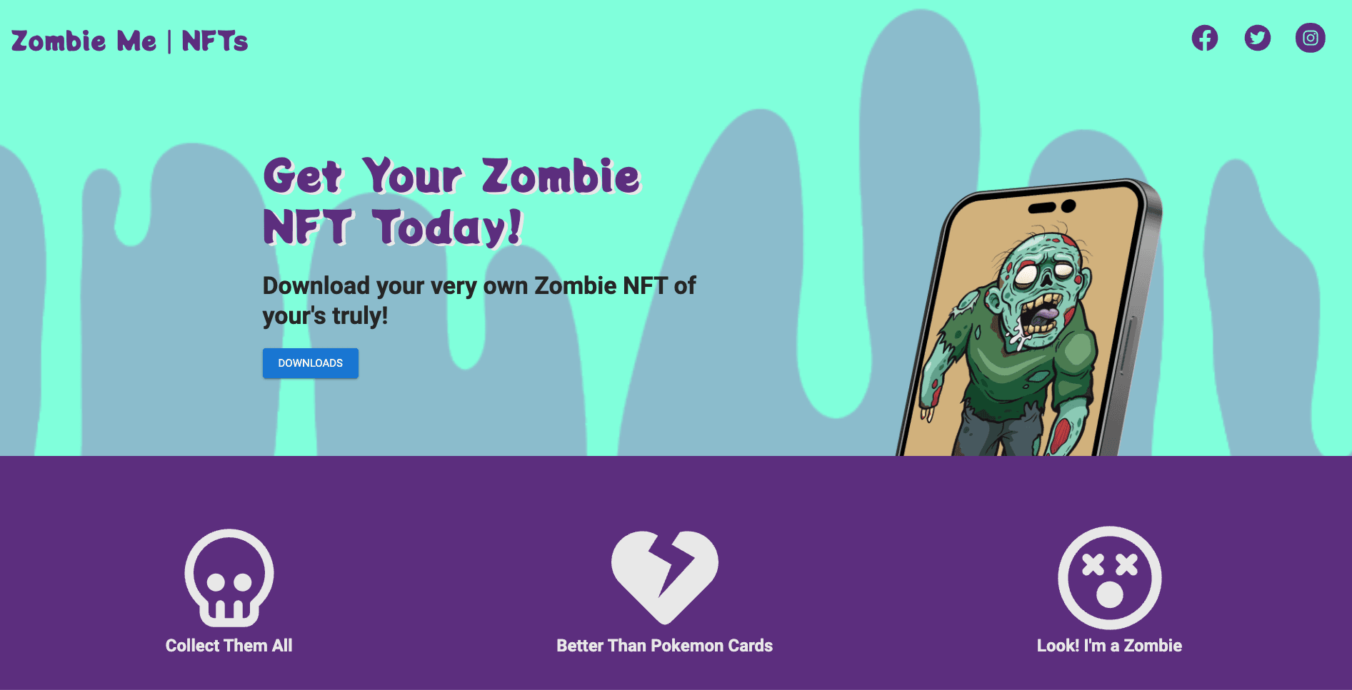 Zombie Me | NFTs screenshot
