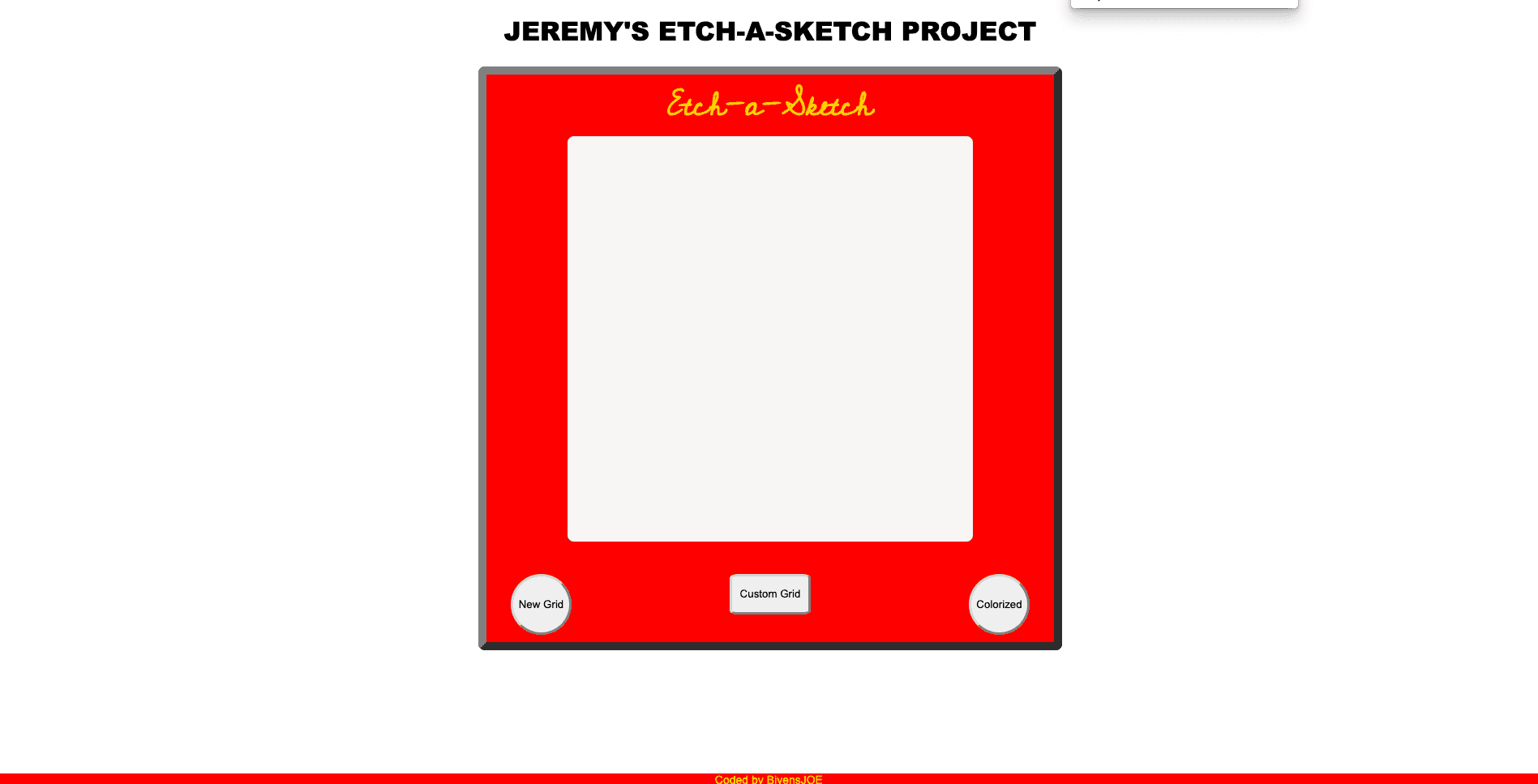 Etch-A-Sketch Clone screenshot